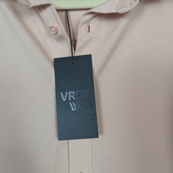 NWT VRST Men's Pink Short Sleeve Button Down Shirt Size M - Picture 7 of 7